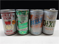 4-VINTAGE BEER CANS