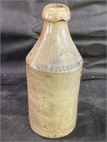 1850 Rice & Plummer Salt Glaze Stoneware Bottle