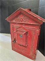 Vintage Cast Iron  Schoolhouse Fire Alarm Station