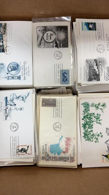 US Stamps Bankers Box of First Day Covers, mostly