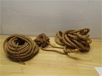 Braided rope lot.