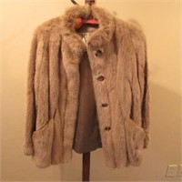 Vintage Ladies Muskrat Fur Jacket