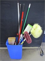 Cleaning Tools & Garbage Can