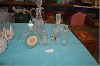 Vintage Glass Bottle Decanter Lot