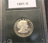 1981 S SUSAN B ANTHONY DOLLAR - PROOF TYPE 1