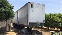 Fruehauf Semi 40' Storage Van Trailer, Tandem Axle