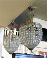 Beaded Crystal Pendant Light Fixtures.