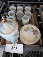 R & S Marked Tea Set-No Lid on Sugar Bowl
