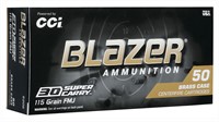 CCI 5205 Blazer Brass Handgun 30 Super Carry 115 g