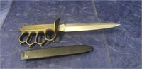 (1) WWI U.S. 1918 Trench Knife w/ Sheath
