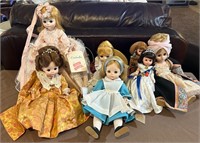 J - LOT OF 7 COLLECTIBLE DOLLS (L84)