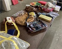 Collection of purses, bags, and misc. cleanup