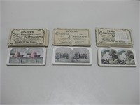 Three Vtg Packs Stereograph Cards