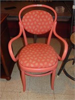 Peach Painted Wooden Chair