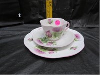 3 Piece Shelley England Plate = 8&1/4" - Cup &