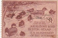 Department of the Interior Duck Hunting Stamp, RW8