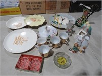 COLLECTION OF HAND PAINTED CHINA, TEA CUPS & MISC