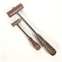 (2) Copper/Brass Tipped Hammers