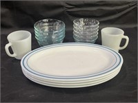 VTG Corning Oval Plates, Pyrex Sauce Dishes & More