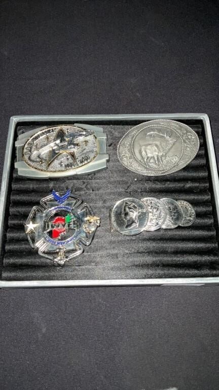 3 Collector Belt Buckles, Star Trek, Medallion