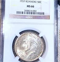 1937 Roanoke Half Dollar NGC - MS66