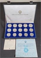 1984 Yugoslavia Olympic Silver Proof Mint Set (15)