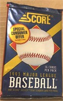 1993 Score Baseball Cards Pack