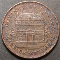 Canada PC-2B Bank of Montreal 1842 Penny Token Br5