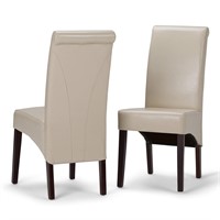 SIMPLIHOME Avalon Deluxe Parson Dining Chair (Set