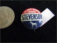 STEVENSON CAMPAIGN PIN