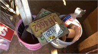 License plates and pvc