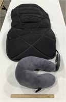 Seat massager and neck pillow