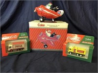LOT OF COCA-COLA ITEMS, INCLUDING MUSIC BOX