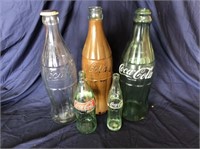 LOT OF COCA-COLA ITEMS INCLUDING, (3) LARGE GLASS