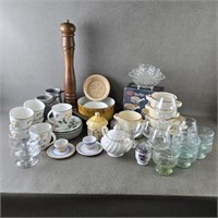 Mixed Collection of Bowls, Cups & Egg Cups ++