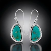 Campo Frio Turquoise Sterling Silver Earrings