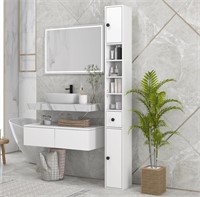 $75 71" Tall Bathroom Storage Cabinet