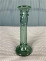 Green Glass Candle Stick