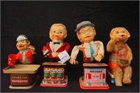 Antique toys - Bartenders and Bubble monkey