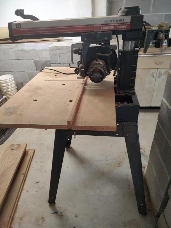 Sears Craftsman 10" Radial Saw on Stand