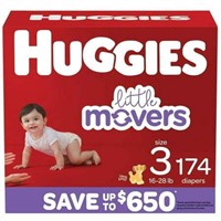 Huggies Diapers Size 3  16-28lbs (174 Count)