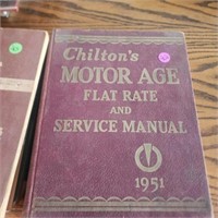 1951 Chiltons Motor Age Flat Rate and Service
