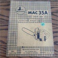 Mac 35A Chainsaw Manuel