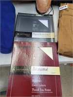 Resume and parchment paper