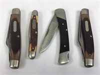 4 Craftsman, Buck, & Schrade Pocket Knives