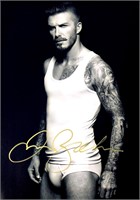 David Beckham Autograph Autograph  Photo