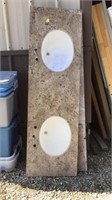 Bathroom sink 22 1/2x1x72 1/2