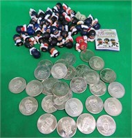 Lil Teammates Figures + 30x Hockey Coins HULL ROY