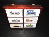 6 PC Vintage Car Set in Display