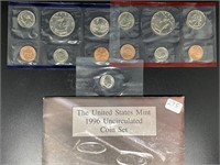 1996 U.S. Mint Cuncirculated Coin Set